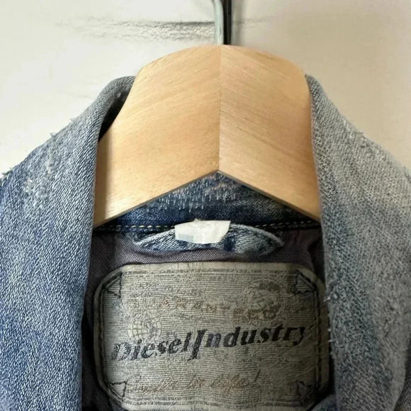 Vintage Diesel Repaired Denim Jacket Small - Picture 3 of 12
